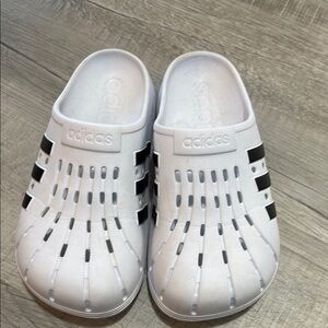 Adidas Kids White and Black Shoes